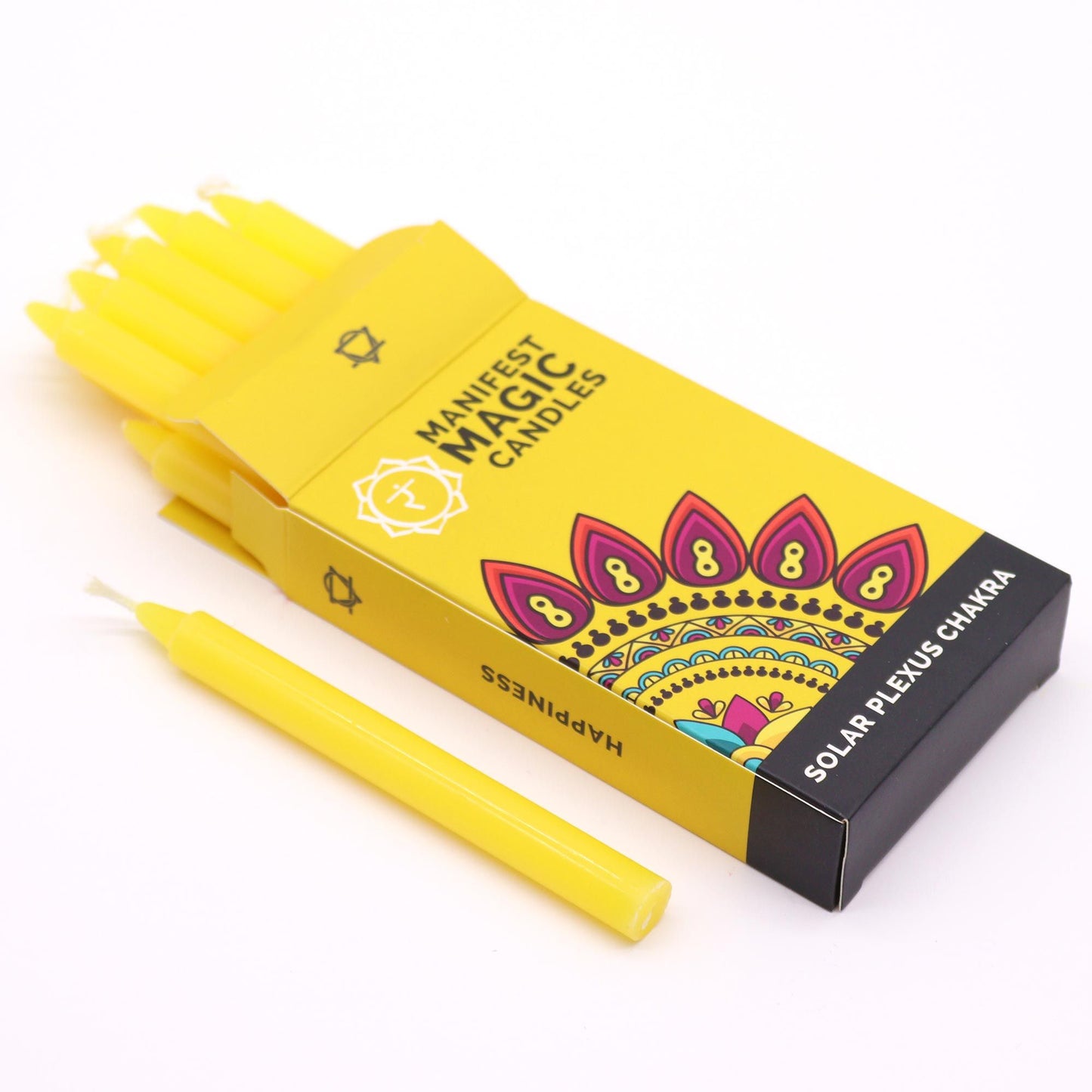 Velas Mágicas Manifest - Amarelas - Chakra Plexo Solar