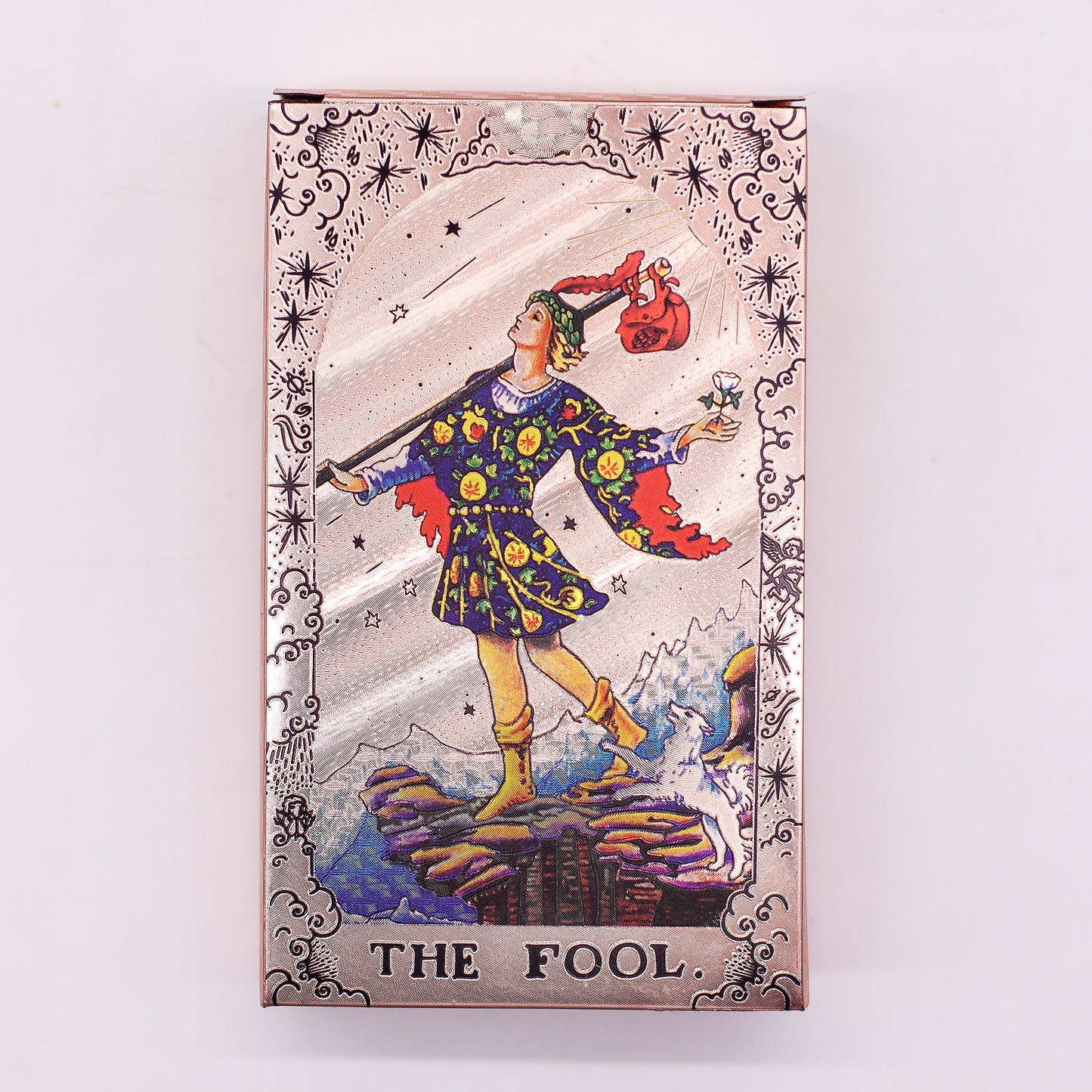 Cartas de Tarot Fase Lunar - Ouro Rosa Metálico