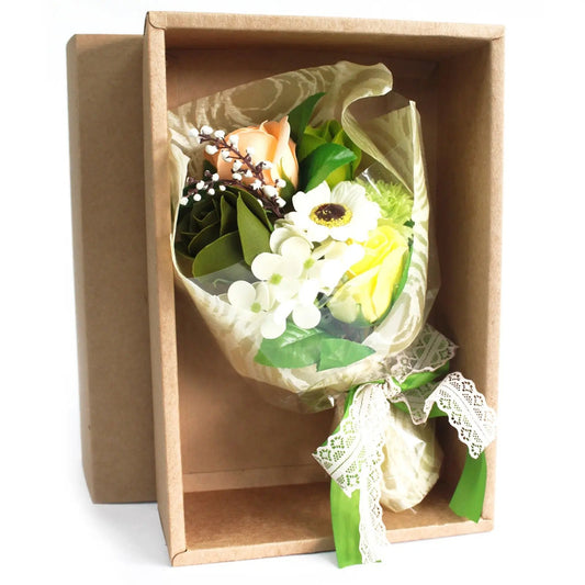 Bouquet de Flores de Sabão em Caixa - Verde - Hoc Sensu