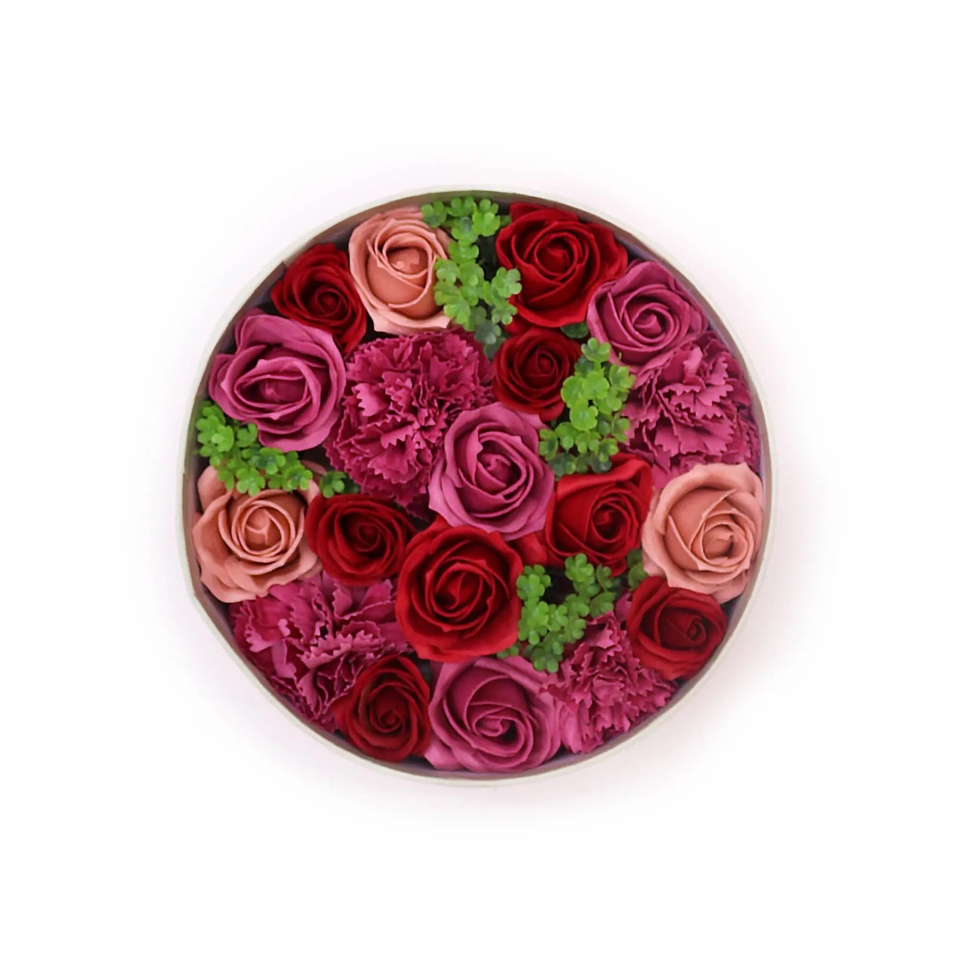Caixa Redonda - Flores de Sabão - Rosas - Vintage - Hoc Sensu