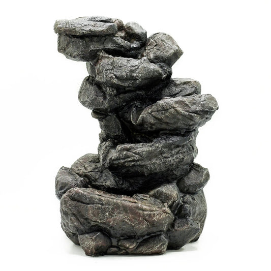 Fonte de Água Interior - Pedras e Bola de Vidro - 35 cm waterf-15 Fonte de Água de Mesa – Harmonia e Bem-Estar com Feng Shui fontes