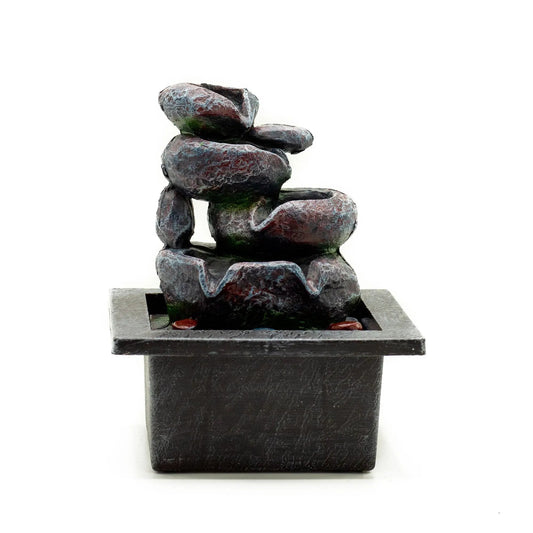 Fonte de Água Interna - Cascata de 20 cm waterf-09 Fonte de Água de Mesa – Harmonia e Bem-Estar com Feng Shui fontes