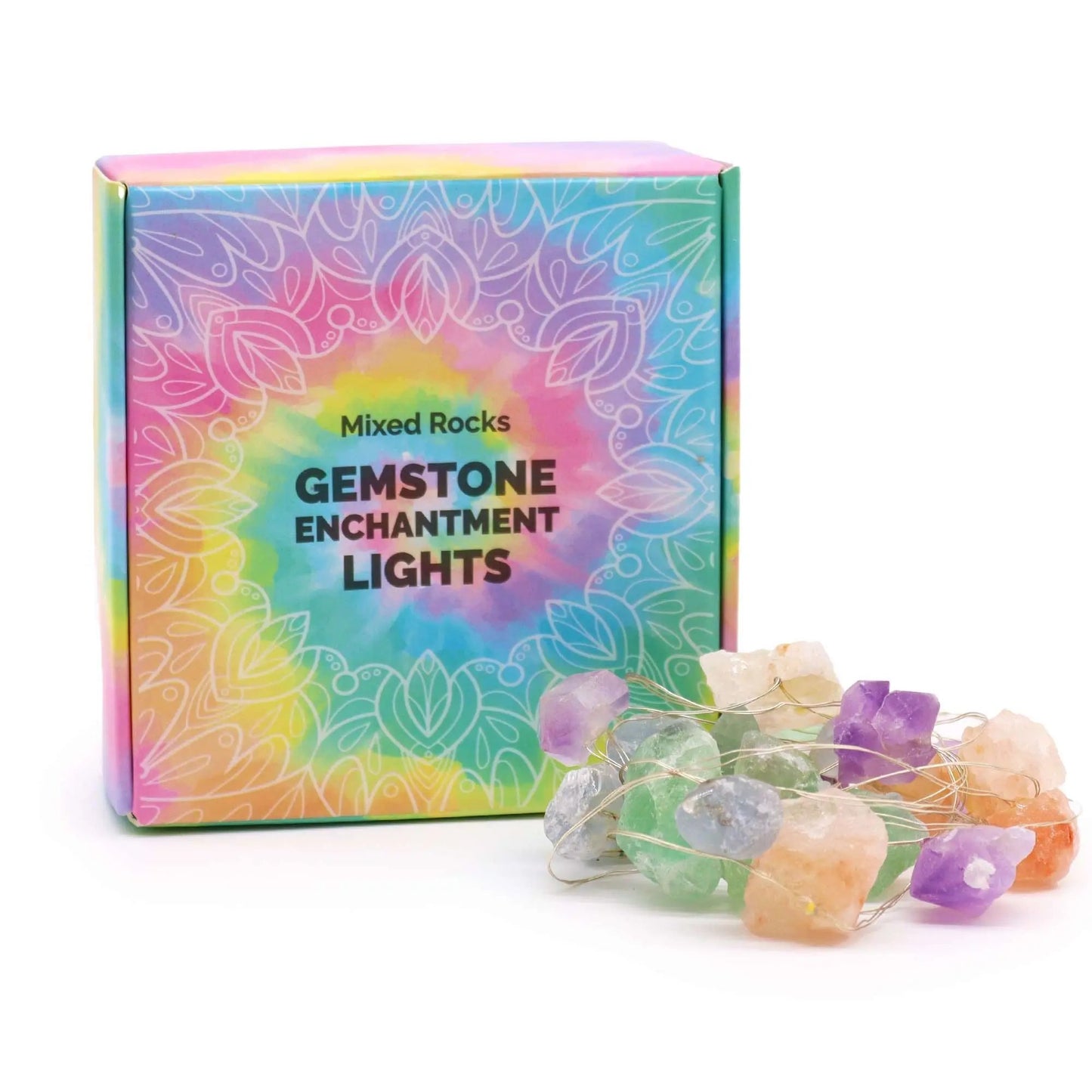 Luzes LED Decorativas com Pedras Naturais - Mix de Cristais AWArtisan