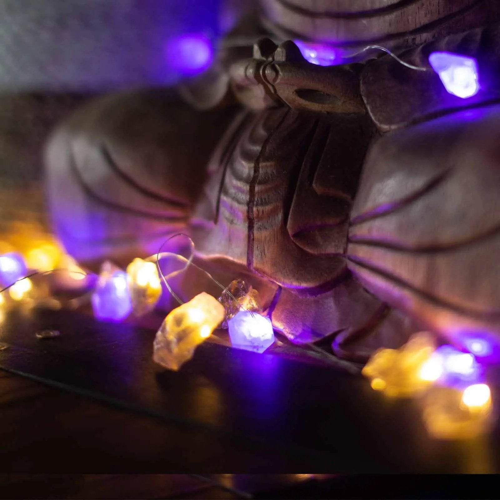 Luzes LED Decorativas com Pedras Naturais - Mix de Cristais AWArtisan