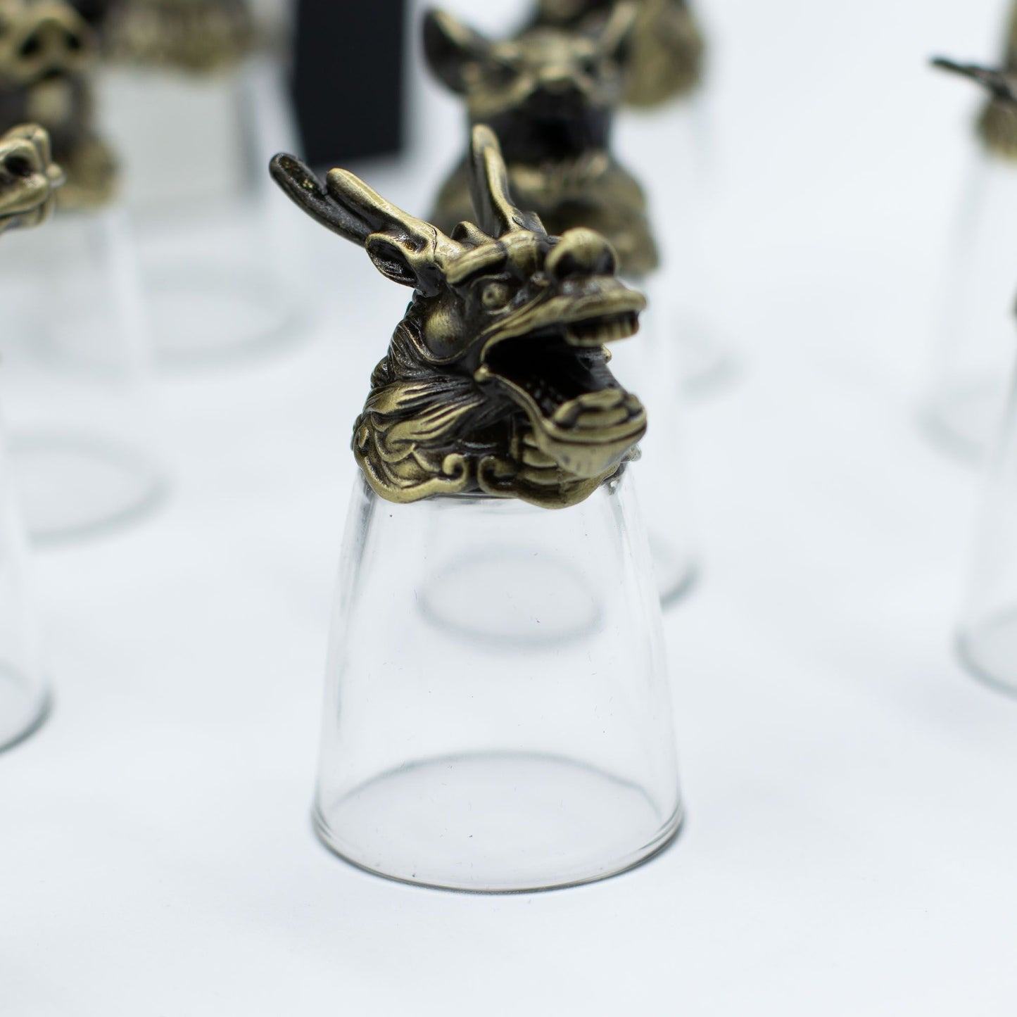 Copos de Shot Bottom Up (25ml) - Floresta e Criaturas Místicas - Bronze Antigo