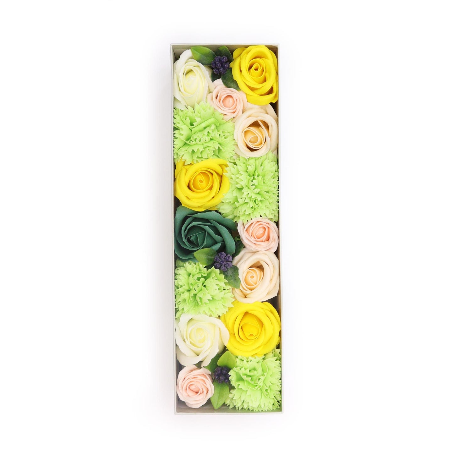 Flores de Sabão Caixa Primavera Amarelo Verde - Hoc Sensu