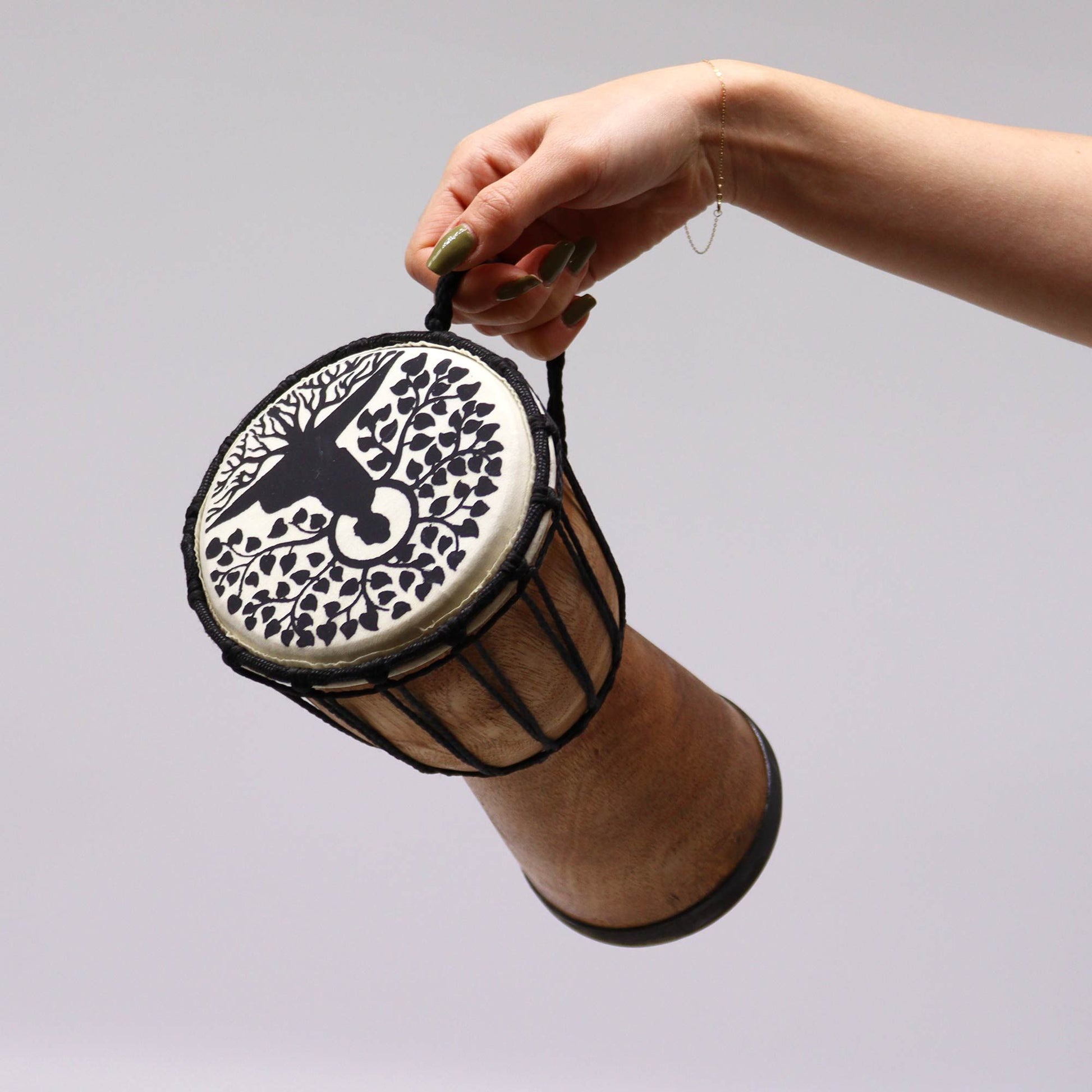 Tambor Djembé Artesanal Tampa Larga - 25cm - [hoc Sensu]