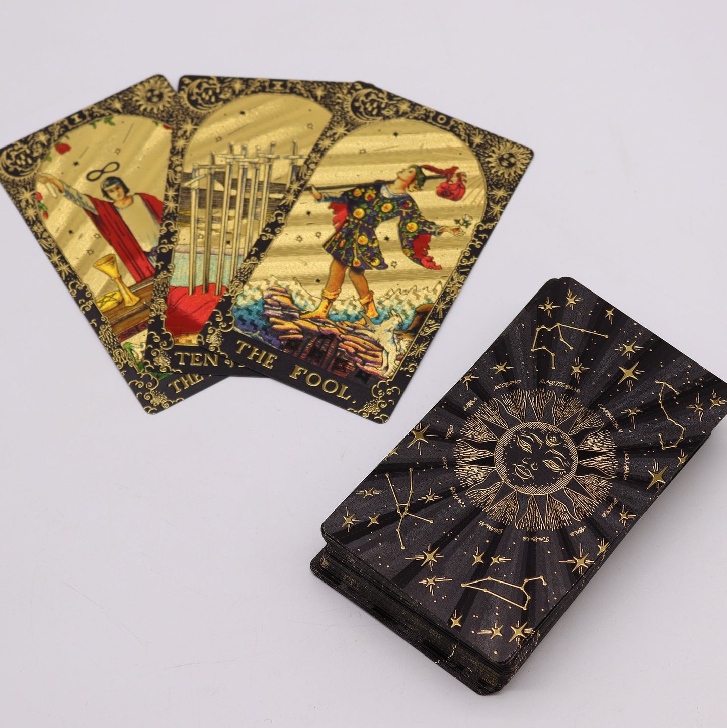 Tarot Folha Dourada - Que Comece a Magia - Caixa Presente