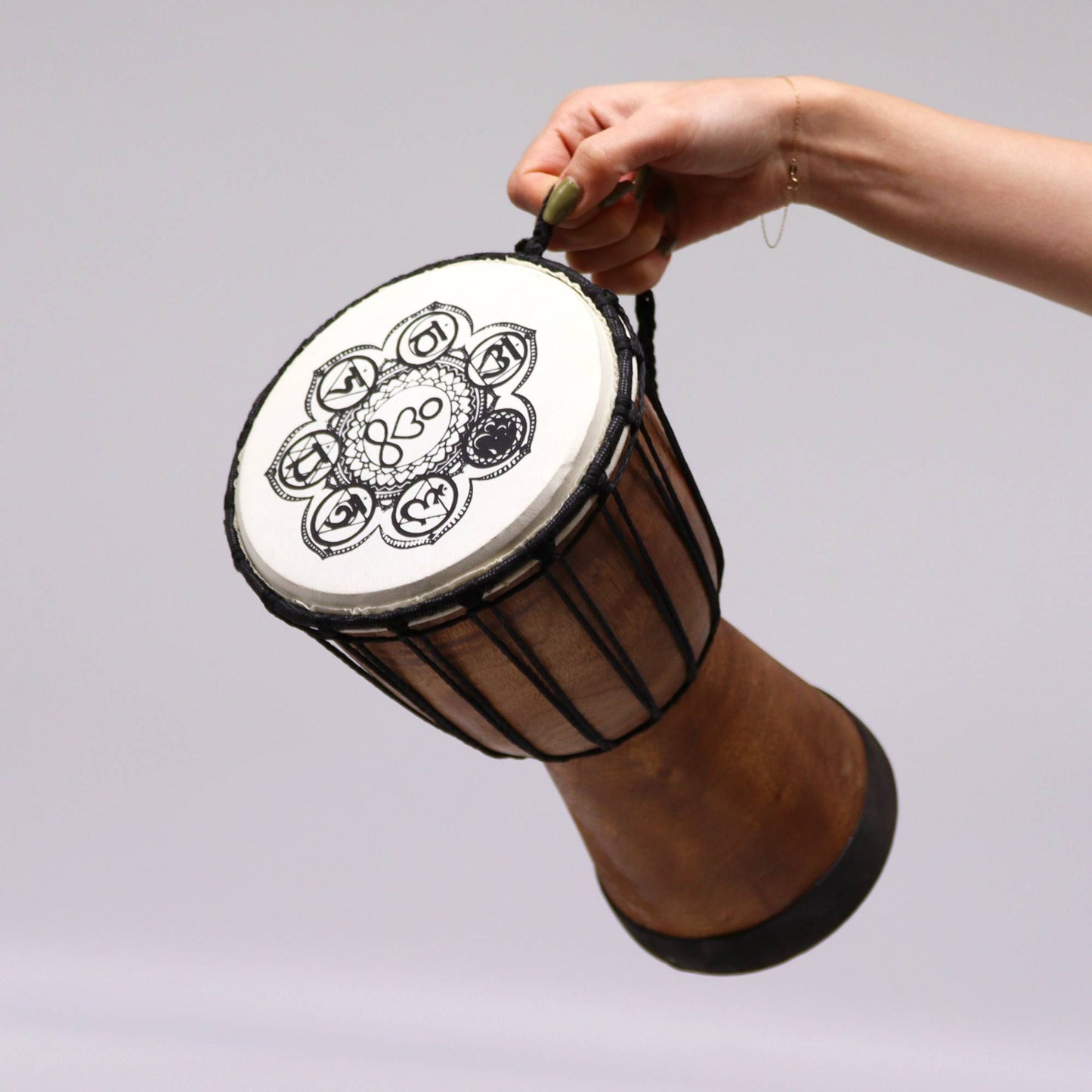 Tambor Djembé Artesanal Tampa Larga - 30cm - [hoc Sensu]