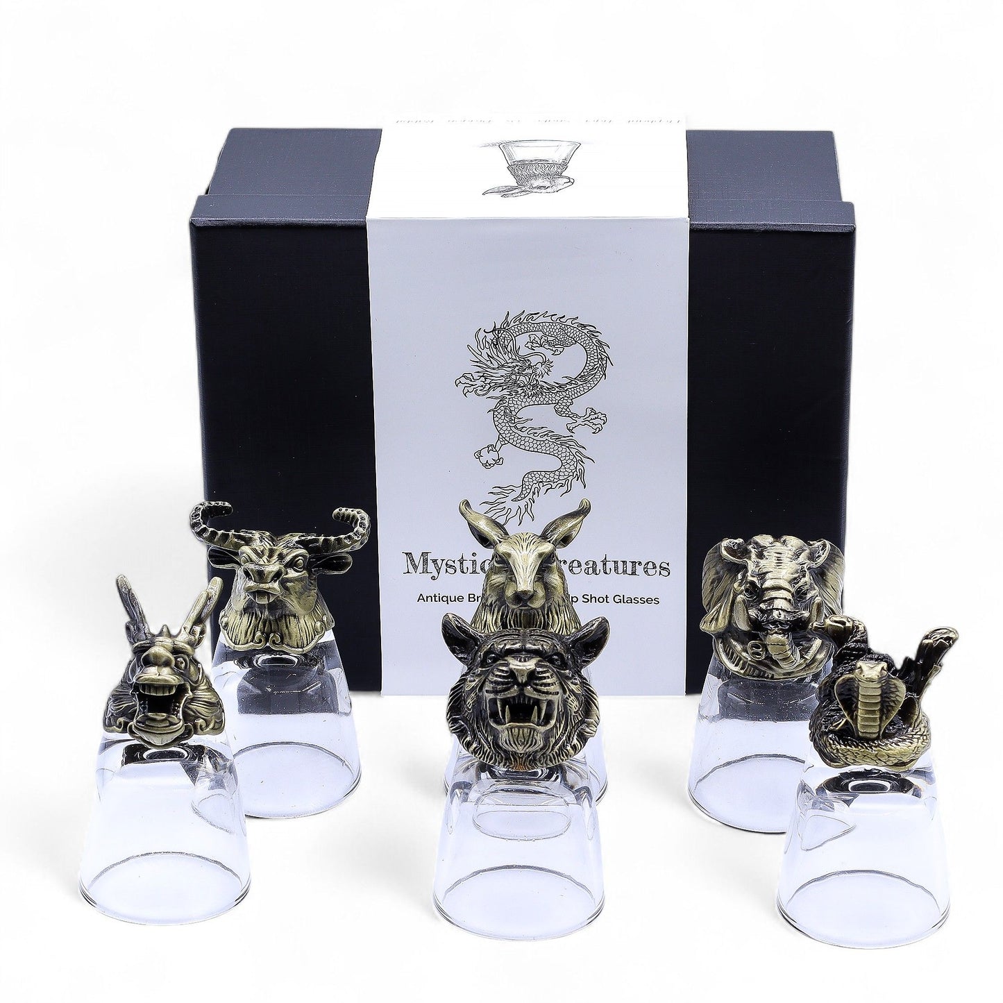 Conjunto 6 Copos Shot 50ml Criaturas Floresta - Hoc Sensu