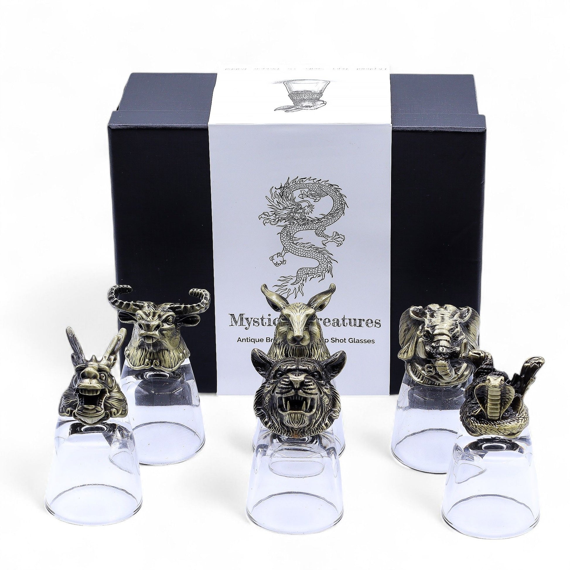 Conjunto 6 Copos Shot 50ml Criaturas Floresta - Hoc Sensu