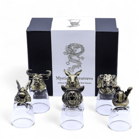 Conjunto 6 Copos Shot 50ml Criaturas Floresta - Hoc Sensu