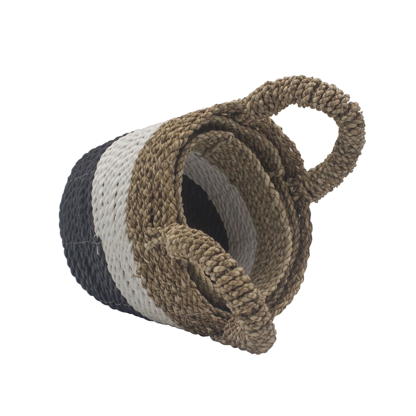 Conjunto 3 Cestas Algas Marinhas Laranja Natural Branco | Hoc Sensu