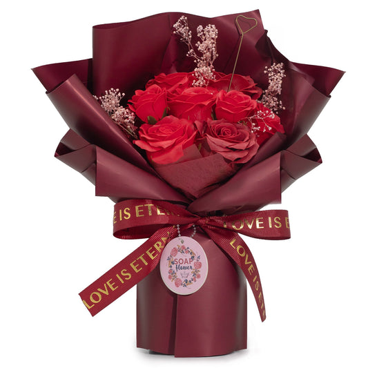 Ramo Grande de Rosas Vermelhas - O Amor é Eterno - Cartão de Presente | Hoc Sensu