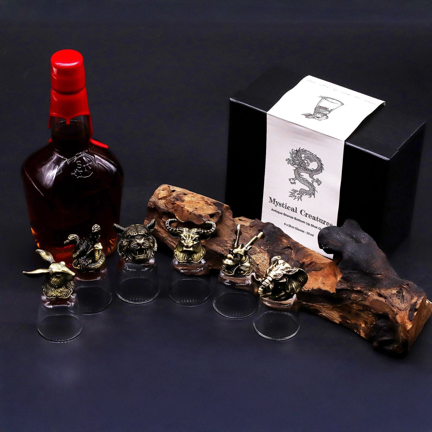 Conjunto 6 Copos Shot 50ml Criaturas Floresta - Hoc Sensu