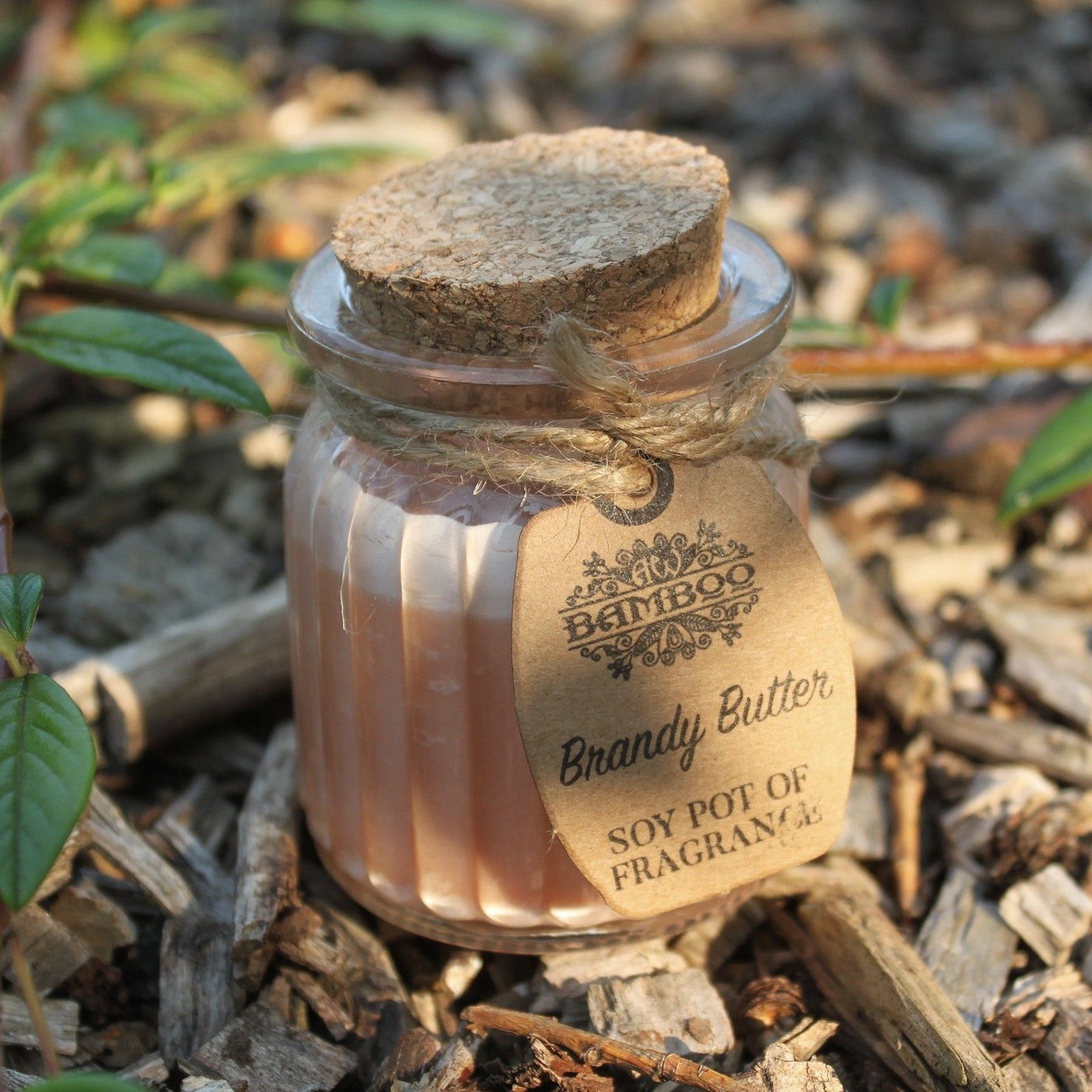 Vela de Cera de Soja - Manteiga de Brandy