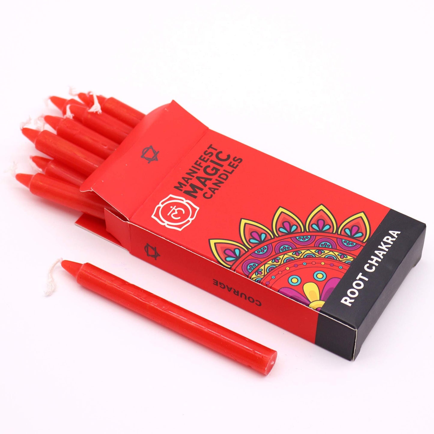 Velas Mágicas Manifest (pack de 12) - Vermelhas - Chakra Raiz