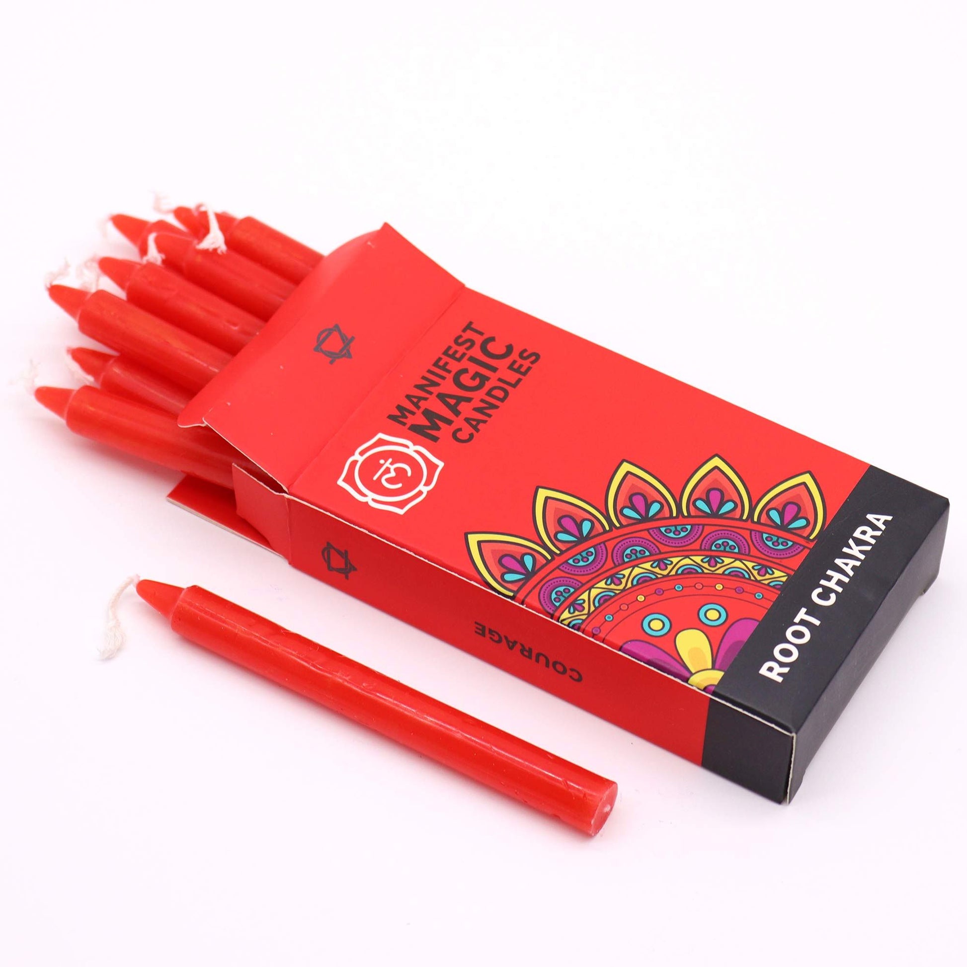 Velas Mágicas Manifest (pack de 12) - Vermelhas - Chakra Raiz