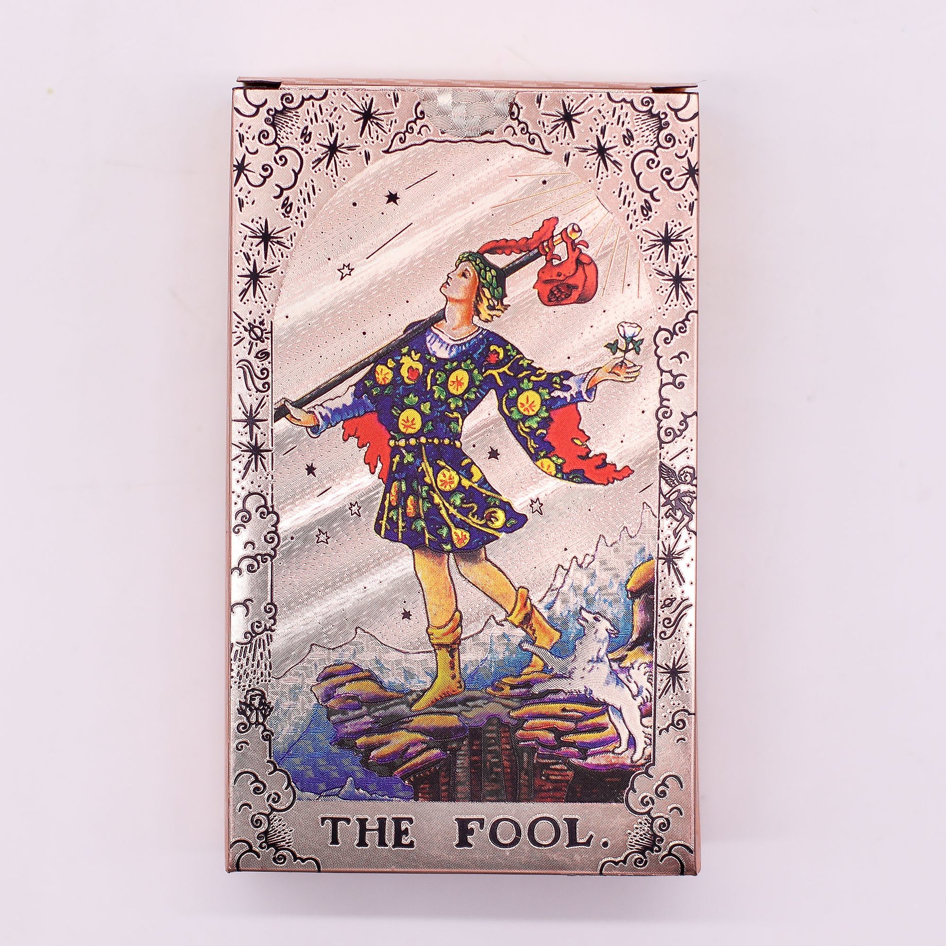Cartas de Tarot Fase Lunar - Ouro Rosa Metálico