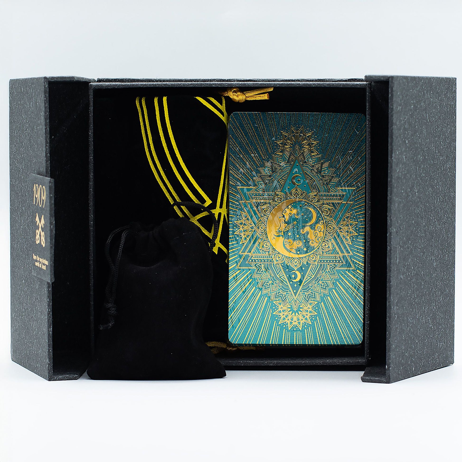 Cartas de Tarot Ouro e Turquesa - Conjunto de Presente