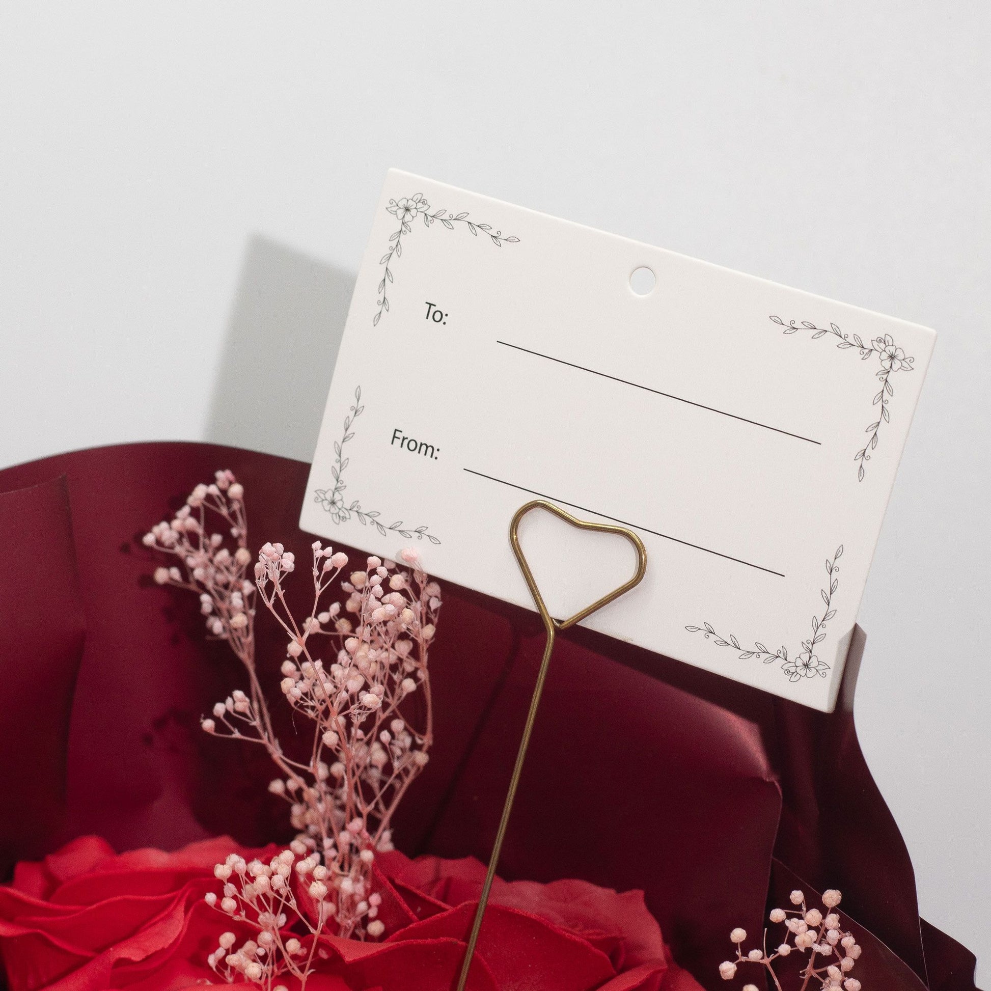 Ramo Grande de Rosas Vermelhas - O Amor é Eterno - Cartão de Presente | Hoc Sensu
