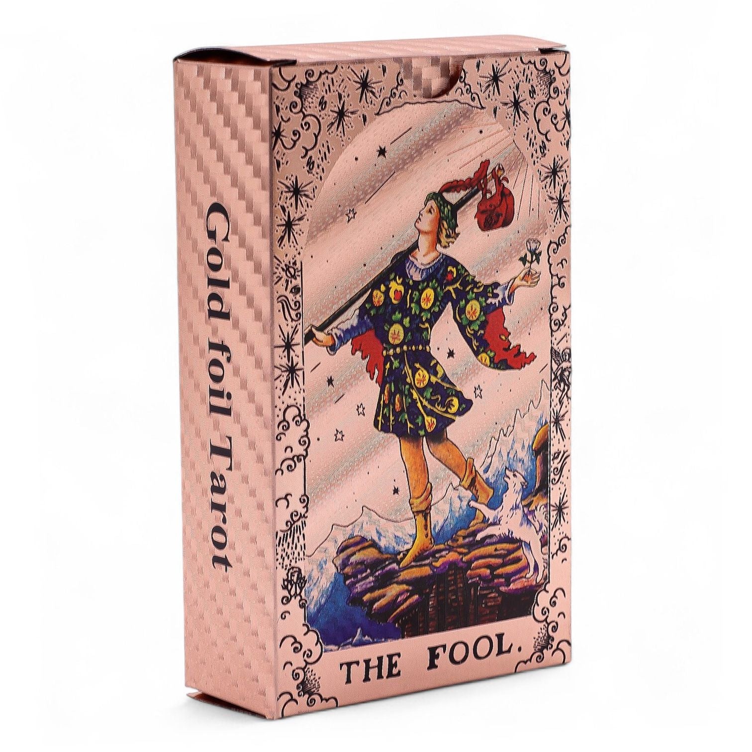 Cartas de Tarot Fase Lunar - Ouro Rosa Metálico