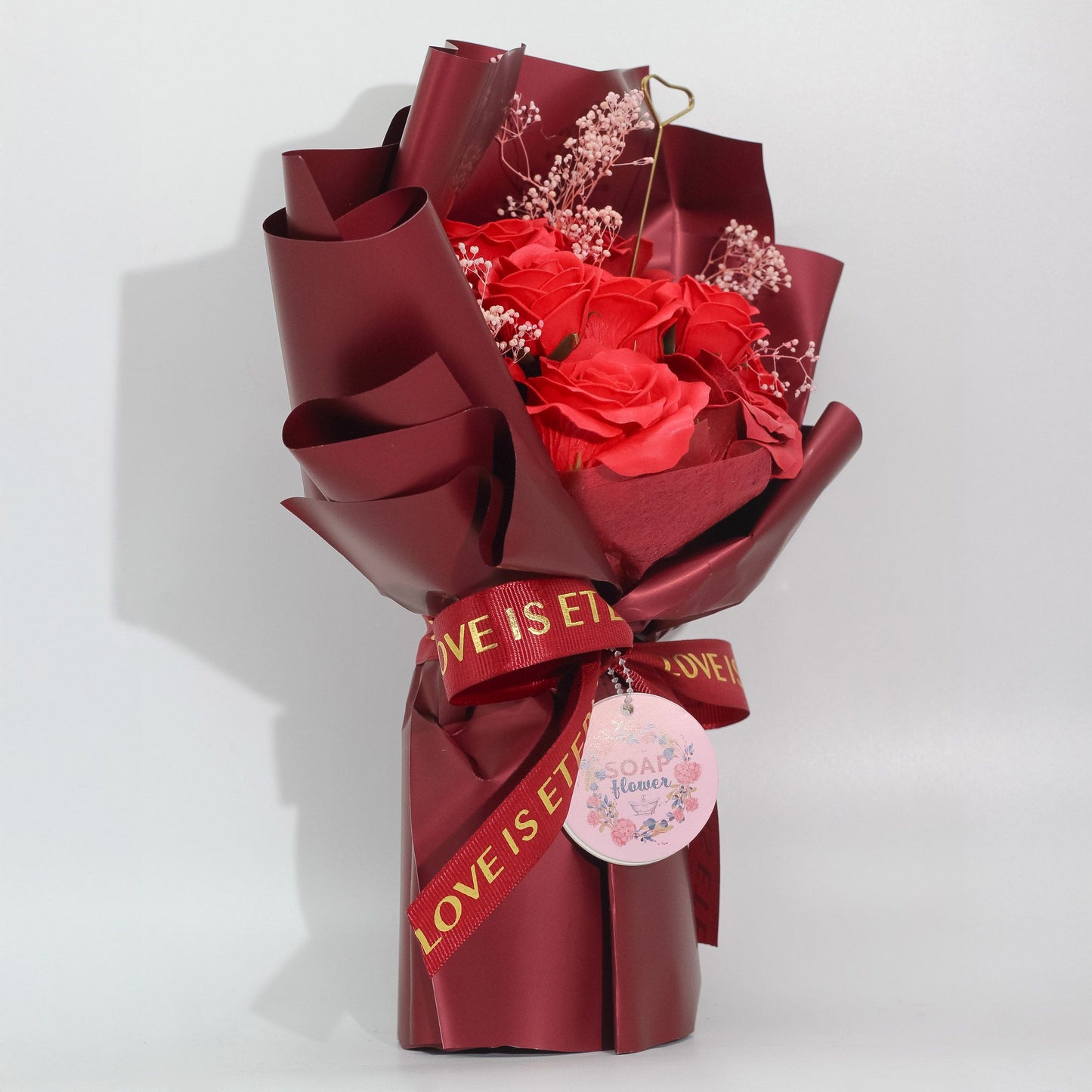 Ramo Grande de Rosas Vermelhas - O Amor é Eterno - Cartão de Presente | Hoc Sensu