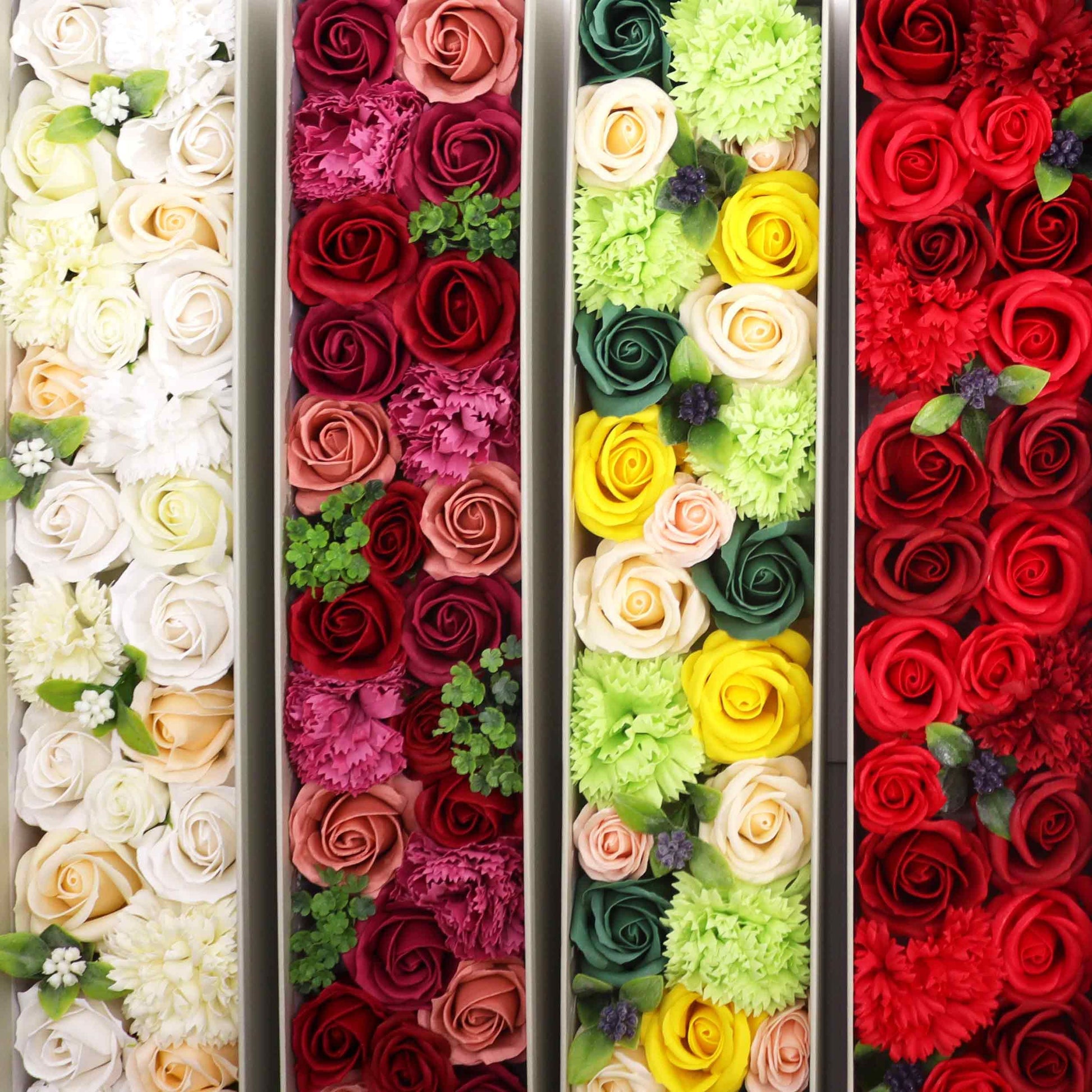 Flores de Sabão - Caixa Extra Larga Celebrações de Primavera - Amarelo e Verde - Hoc Sensu