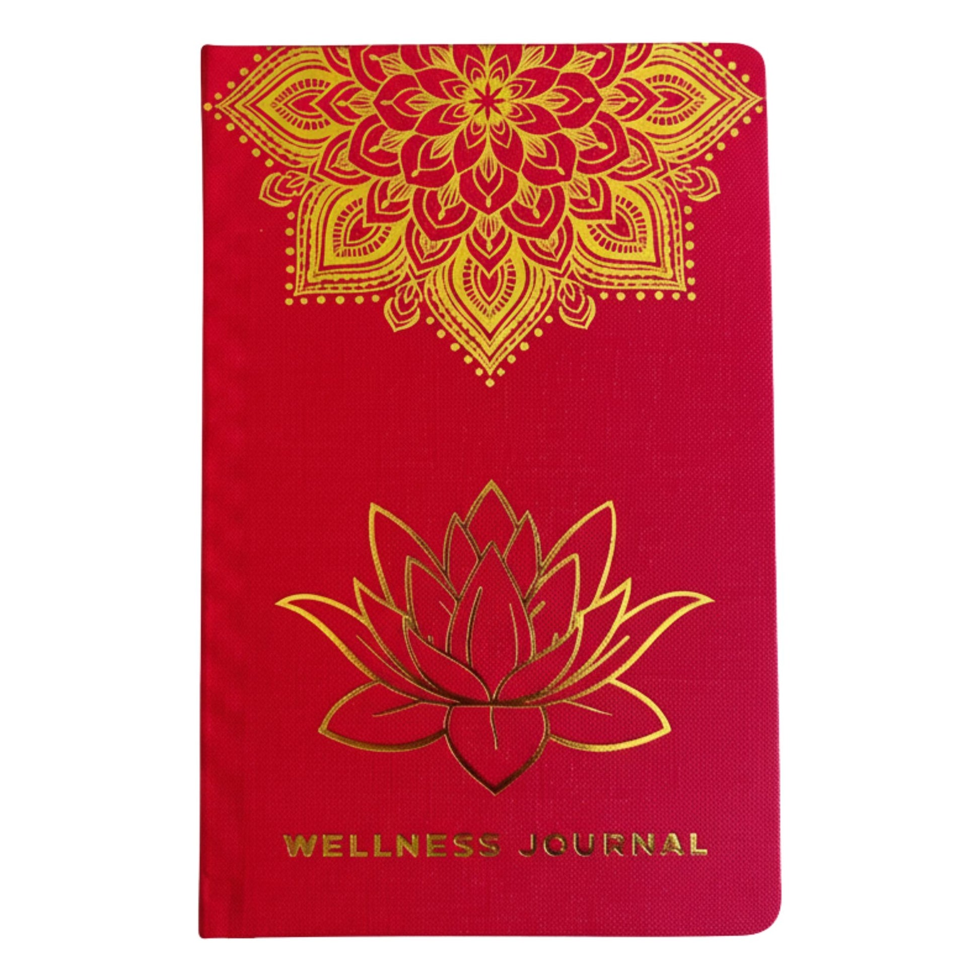 Diário Bem-Estar Vermelho Mandala Lótus 120 Páginas - Hoc Sensu