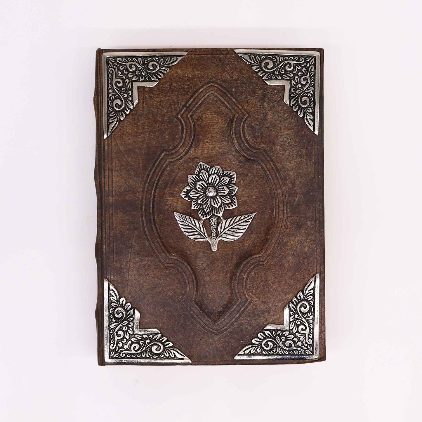 Livro Bronzeado Vermelho - Decoração de Rosas em Relevo - Hoc Sensu