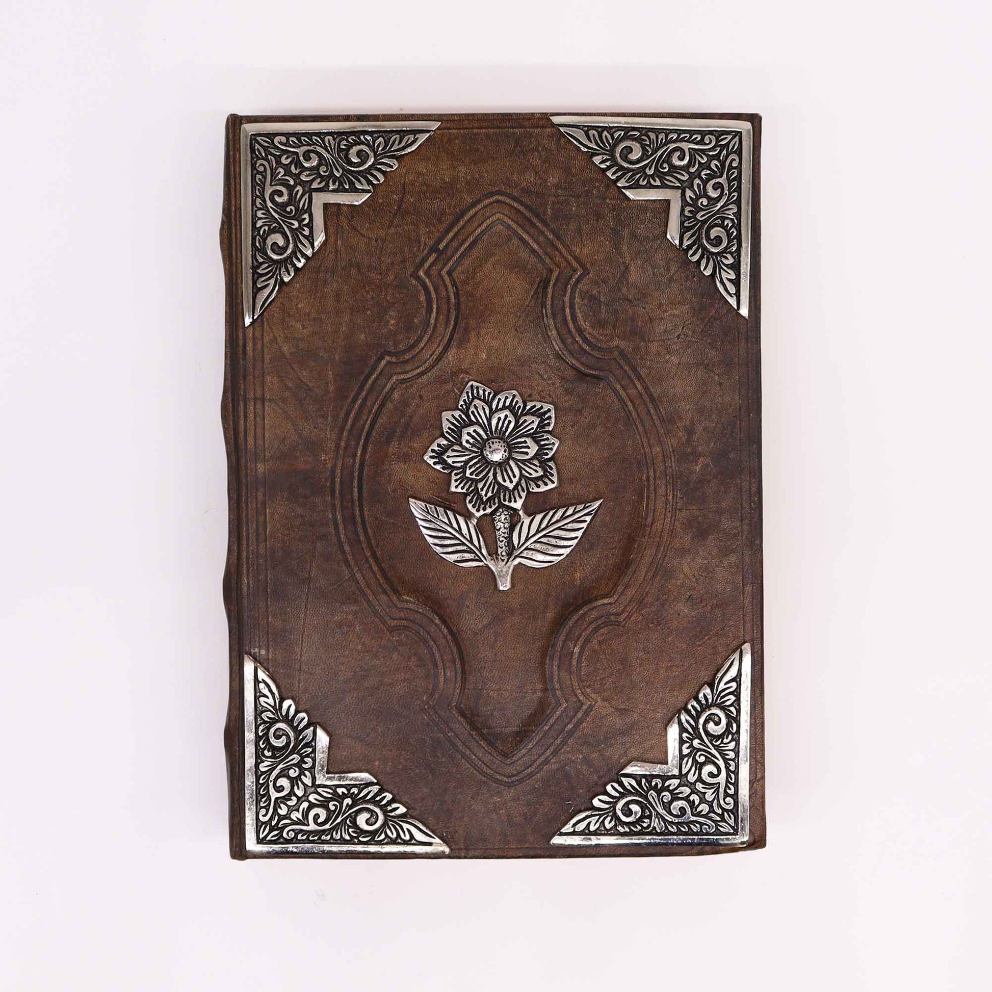 Livro Bronzeado Vermelho - Decoração de Rosas em Relevo - Hoc Sensu