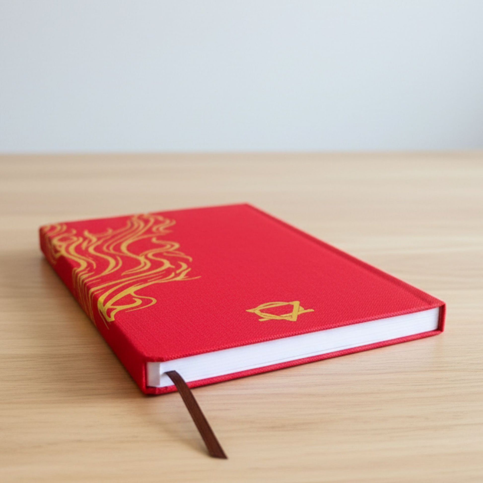 Diário Bem-Estar Vermelho Mandala Lótus 120 Páginas - Hoc Sensu