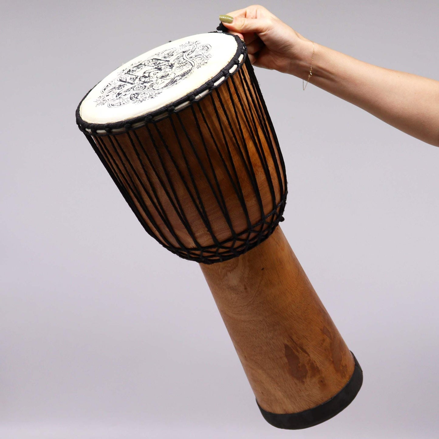 Tambor Djembé Artesanal Tampa Larga - 50cm - [hoc Sensu]