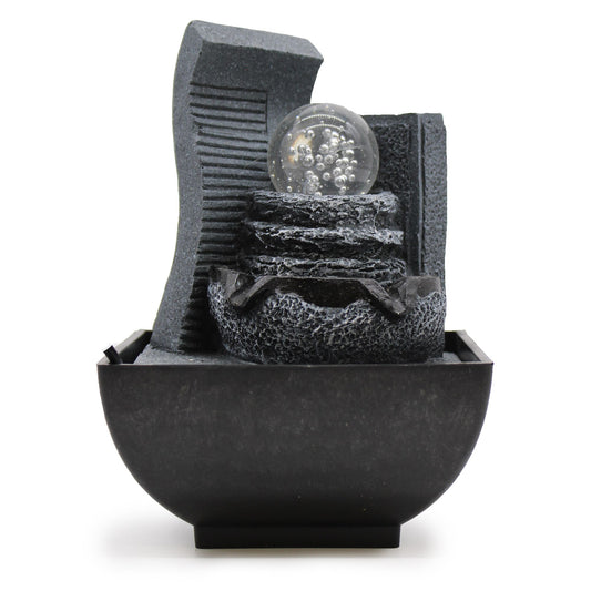 Fonte de Água de Mesa - Formação Rochosa em Cascata - 18cm