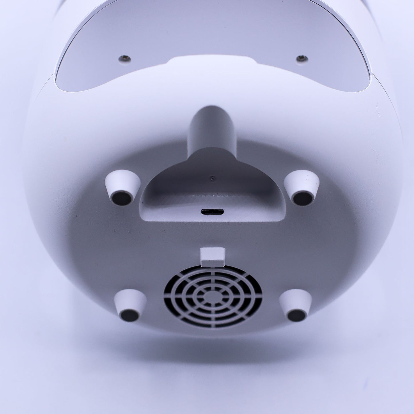 Difusor de Aroma Pedra de Sal - Efeito Chama - USB Branco