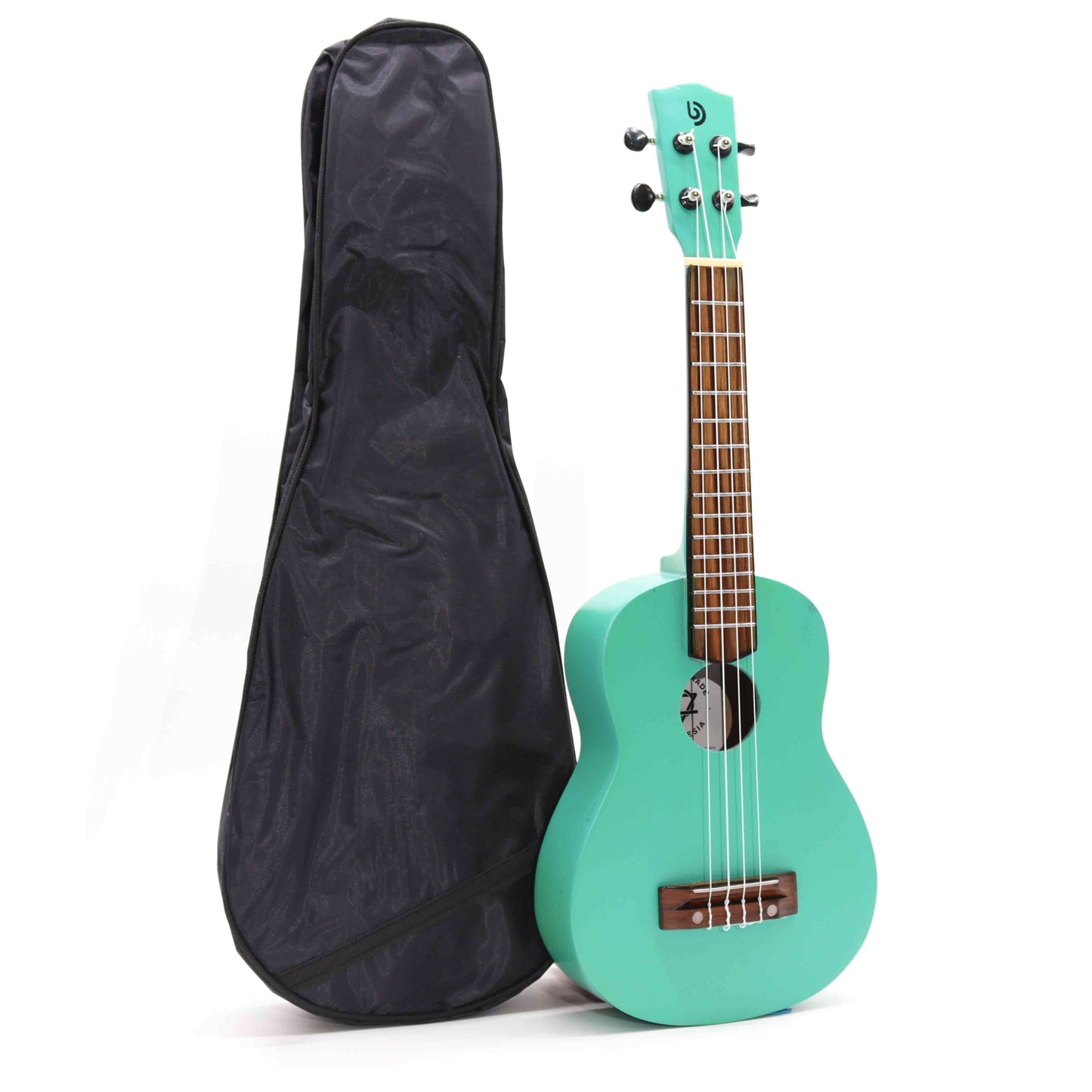 Cavaquinho Havaiano (Ukulele) Artesanal - Acabamento Turquesa (4 Cordas)