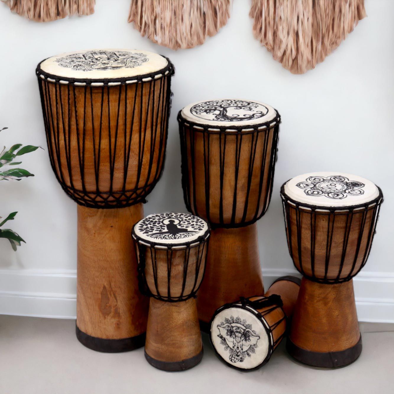 Tambor Djembé Artesanal Tampa Larga - 25cm - [hoc Sensu]